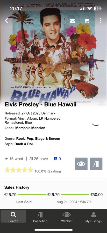 LP, Elvis Presley , Blue Hawaii