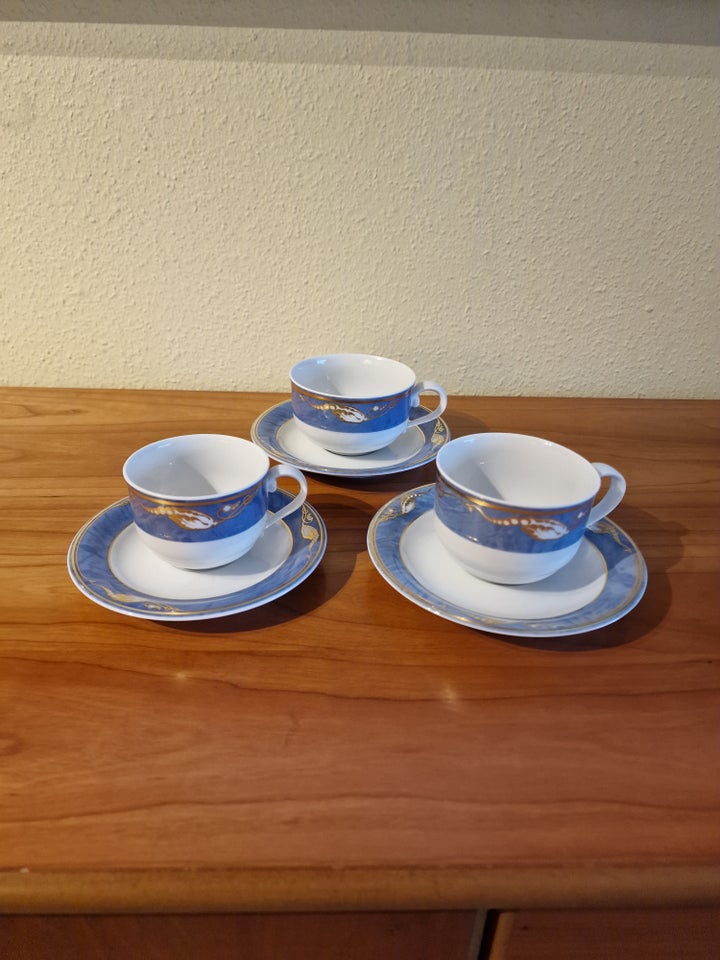 Porcelæn Blå Magnolia Kaffestel