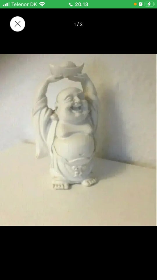 Glad Buddha figur