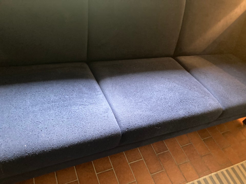 Velour 3 personers sofa