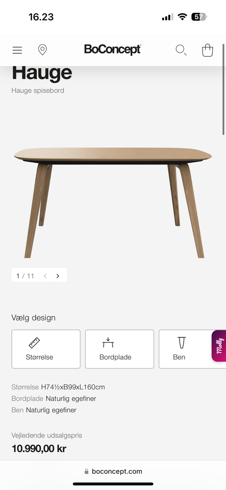 Spisebord, Eg, BoConcept