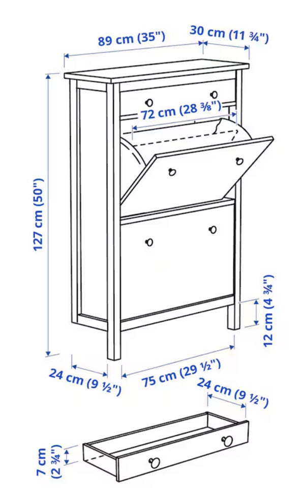 Hemnes skoskab, Ikea