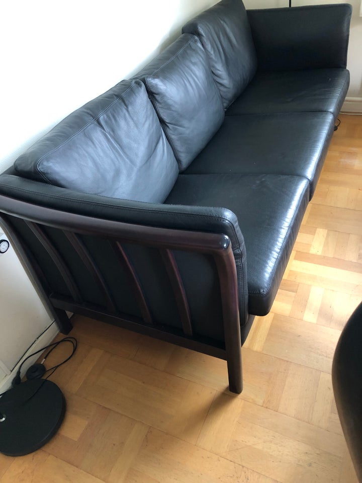 Sofa læder 3 pers