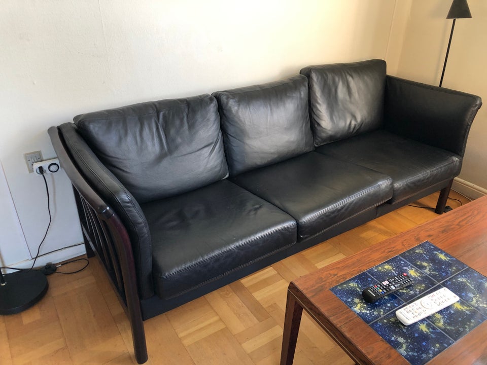 Sofa læder 3 pers