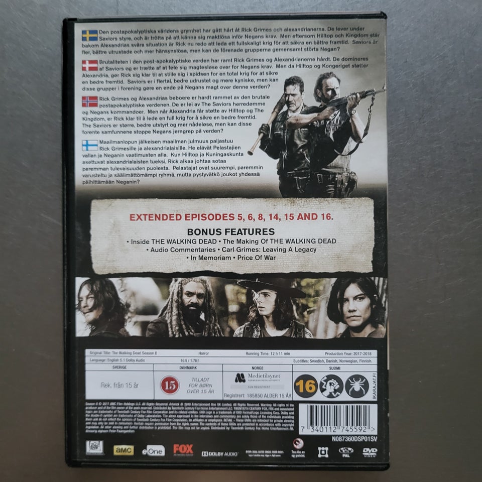 The walking dead sæson 8, DVD,