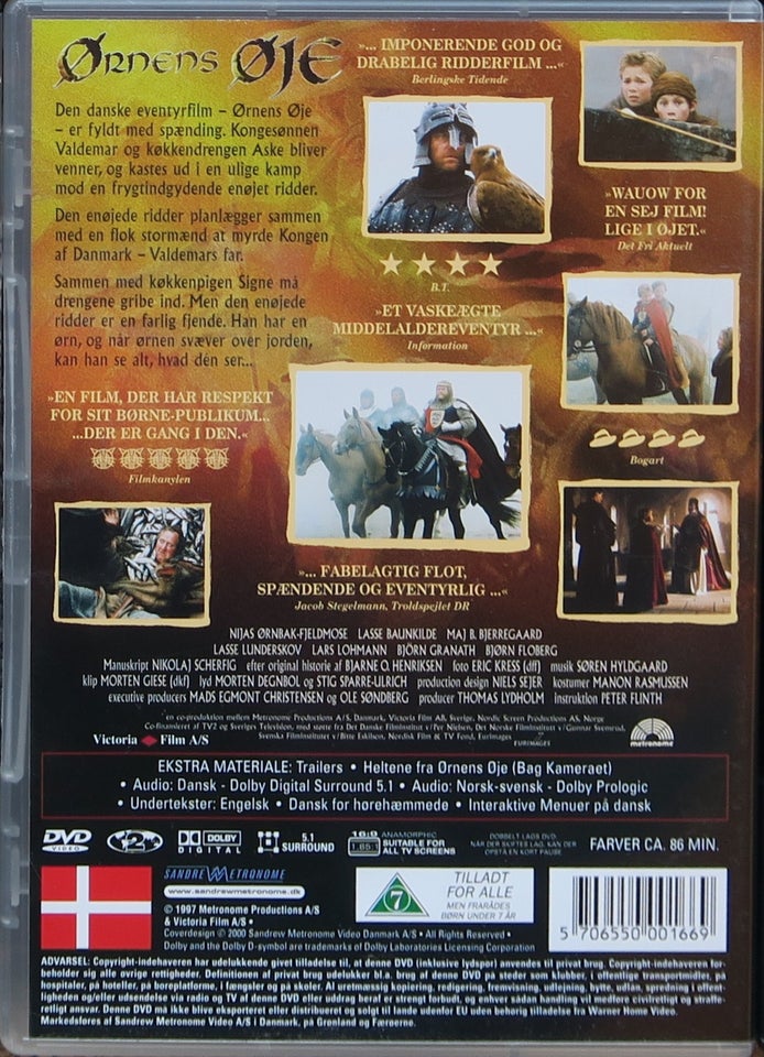 Ørnens øje, DVD, eventyr