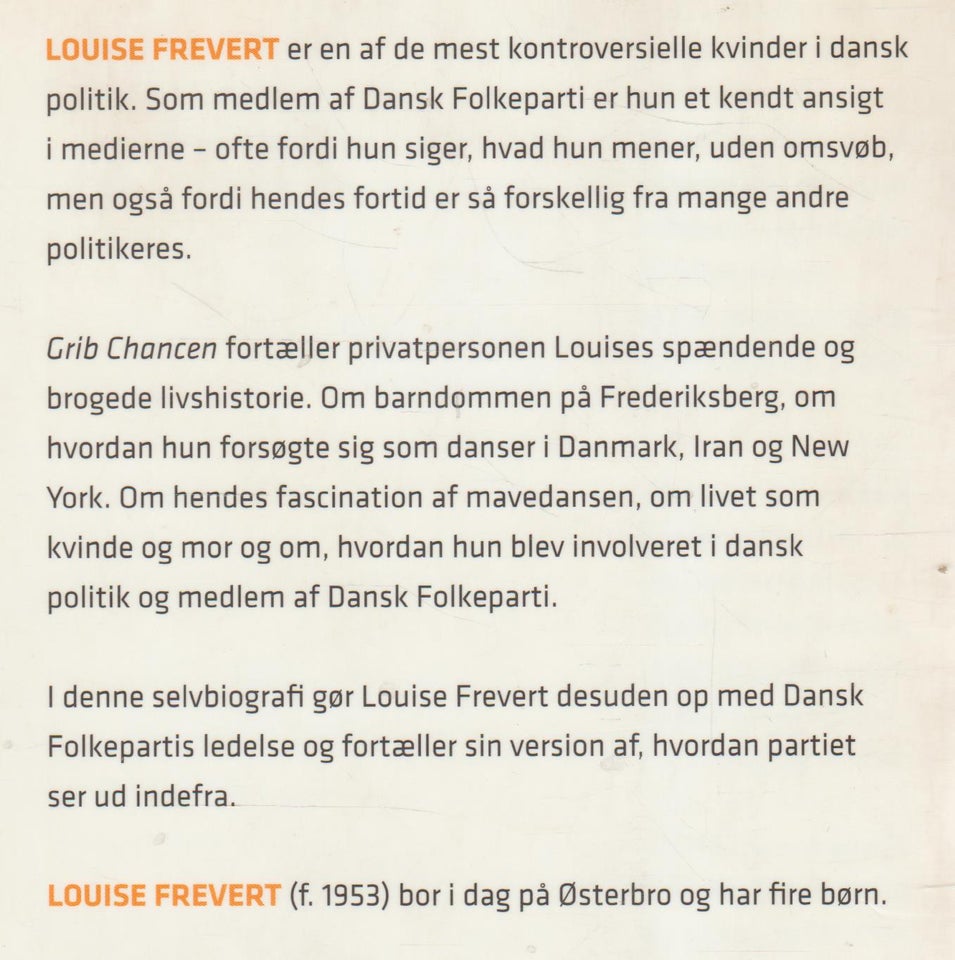 Grib chancen Af Louise Frevert