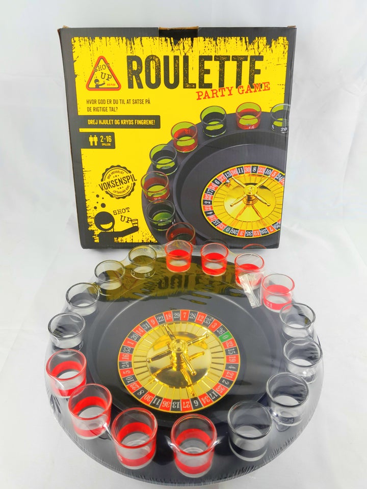 Roulette party game, Shots spil,