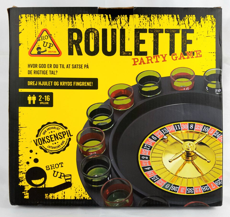 Roulette party game, Shots spil,