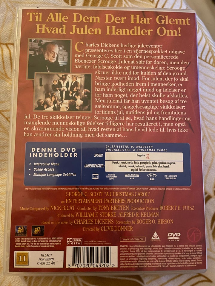 A Christmas Carol, DVD,