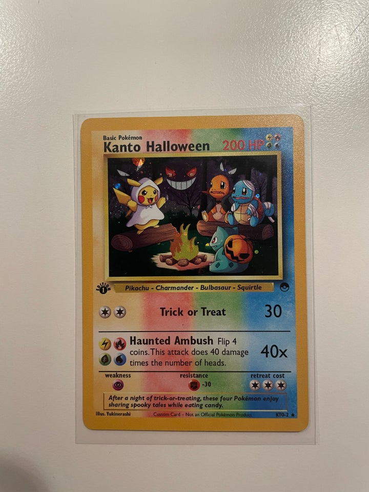 Samlekort, Halloween holo custom