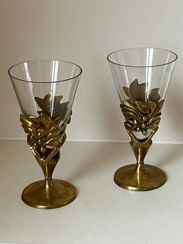 Glas Messing Art Nouveau