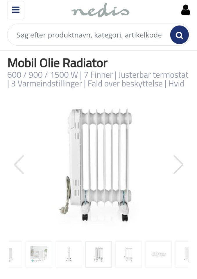 Olieradiator, Nedis