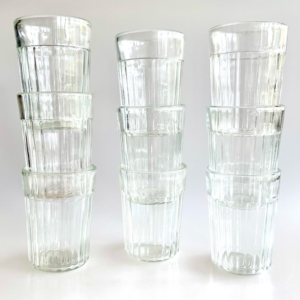 9 stk Art Deco Drikkeglas