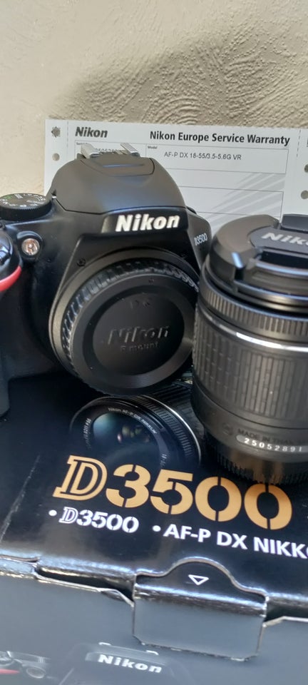 Nikon D3500, spejlrefleks, 24,2