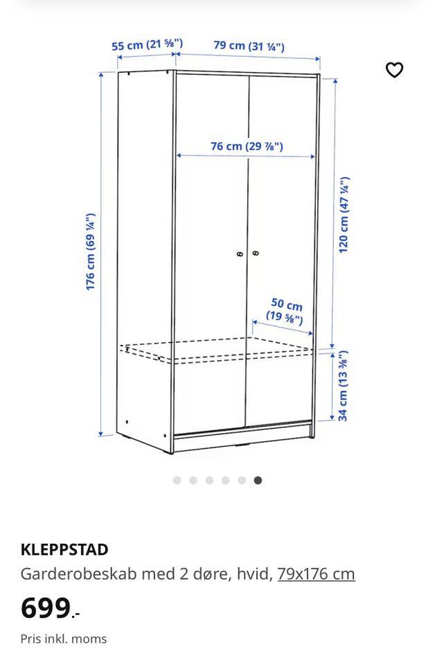 Garderobeskab Ikea