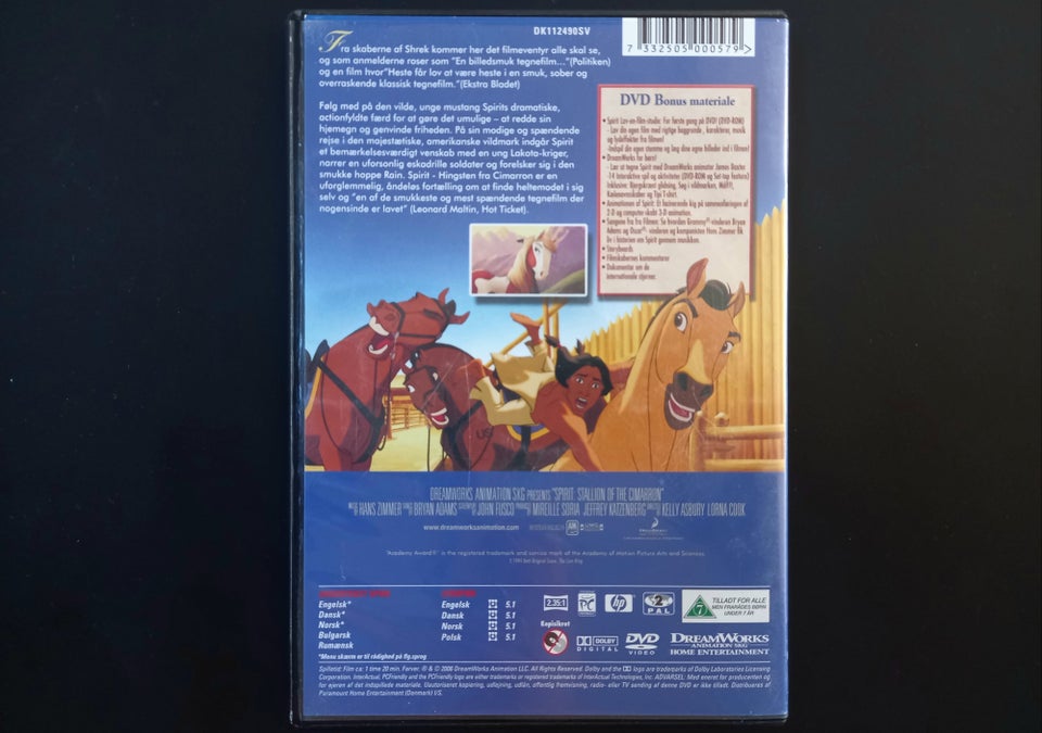 Spirit, DVD, animation