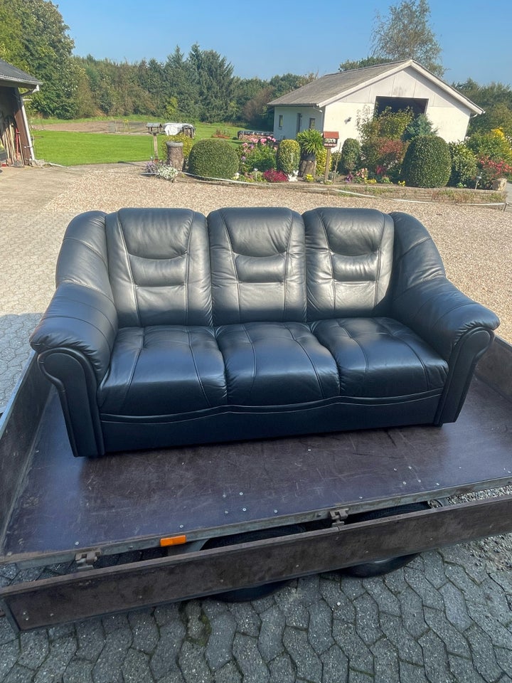 Sofa læder 3 pers