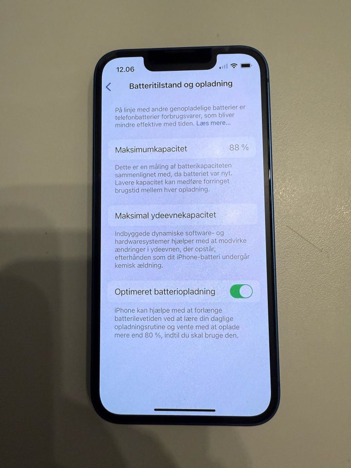 iPhone 13 Mini, 128 GB, blå