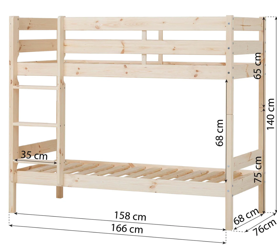 Køjeseng ECO Comfort Køjeseng + 2