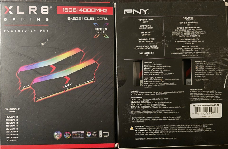 PNY, 32 GB, DDR4 SDRAM