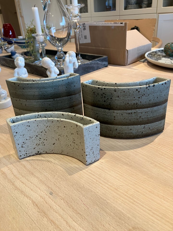 3 vaser Keramik/stentøj