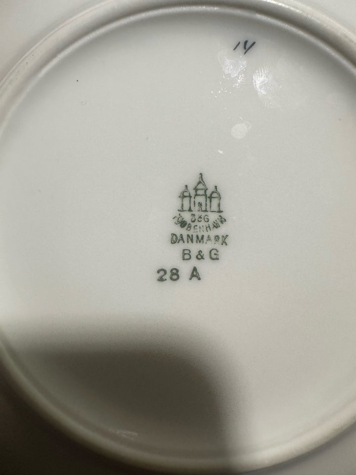 Porcelæn Kagetallerkener  BG