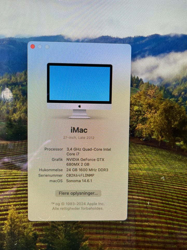 iMac 27” Late 2012 – Perfek