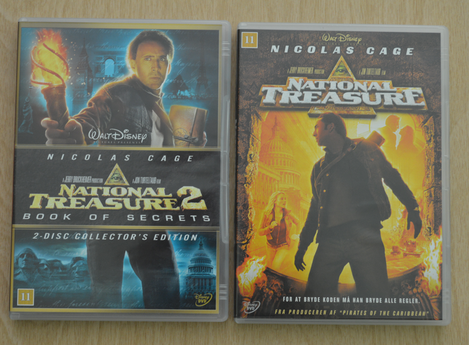 National Treasure 1-2 DVD action