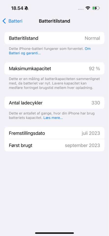 iPhone 15 Pro, 128 GB, aluminium