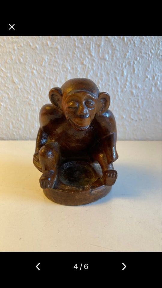 Kunst træskulptur abe chimpanse