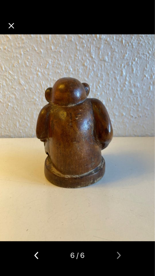 Kunst træskulptur abe chimpanse