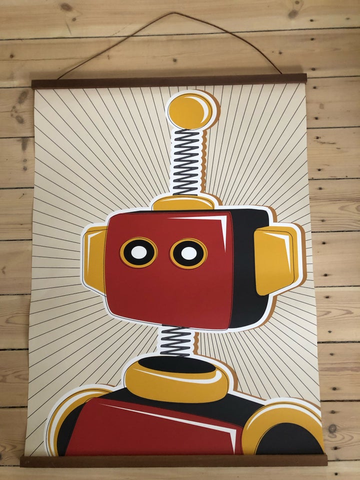 Sej, motiv: Retro robot, b: 60 h: 80