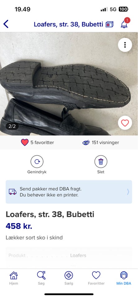 Loafers, str. 38, Bunetti