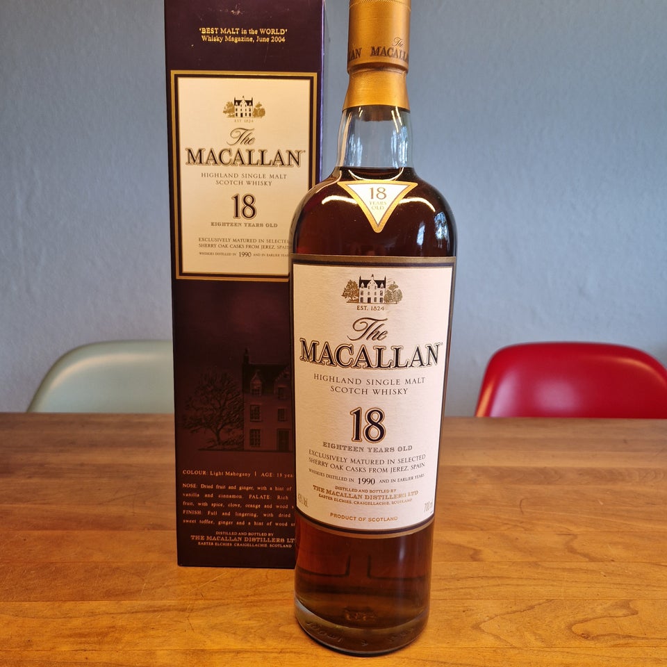 Spiritus, Macallan 18 års sherry