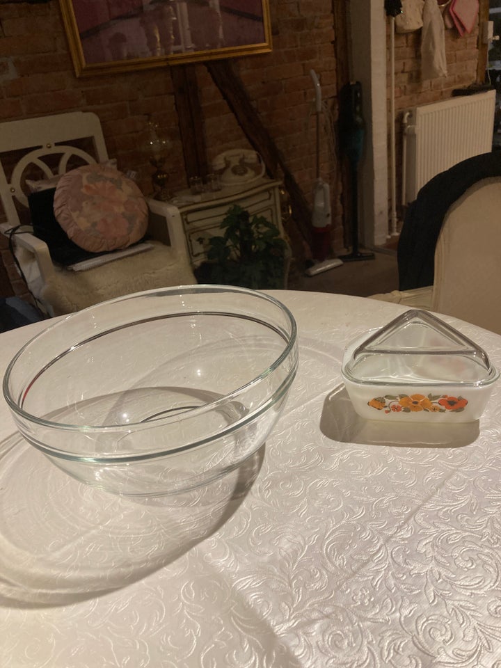 Glas Ovnfast skål og glasskål