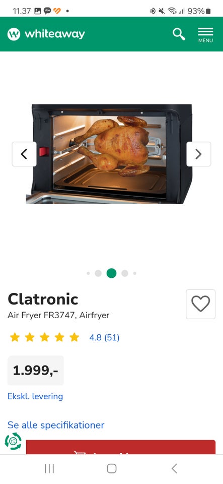 Airfryer Clatronic Air Fryer