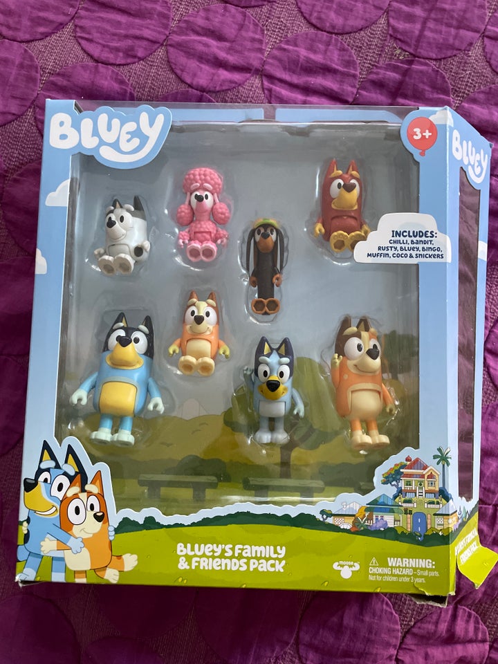 Figurer Bluey figurer 8 stk Bluey