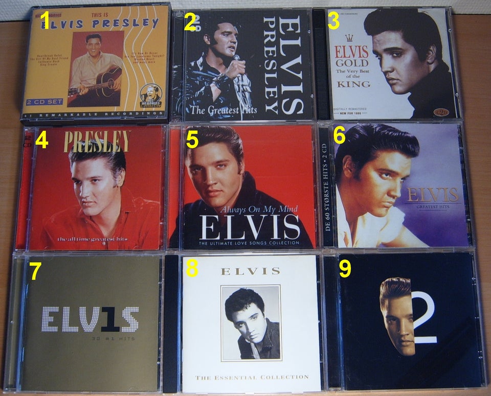 Elvis Presley: 23 Titler (CD'er og