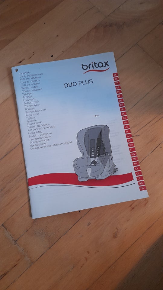 Autostol, op til 18 kg , Britax Duo