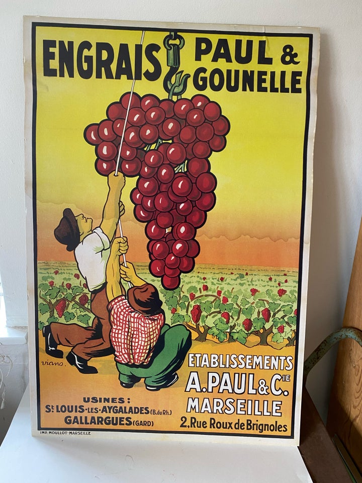 Plakat Fransk vinplakat motiv: