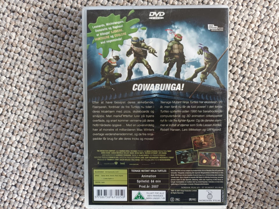 Teenage Mutant Ninja Turtles, DVD,