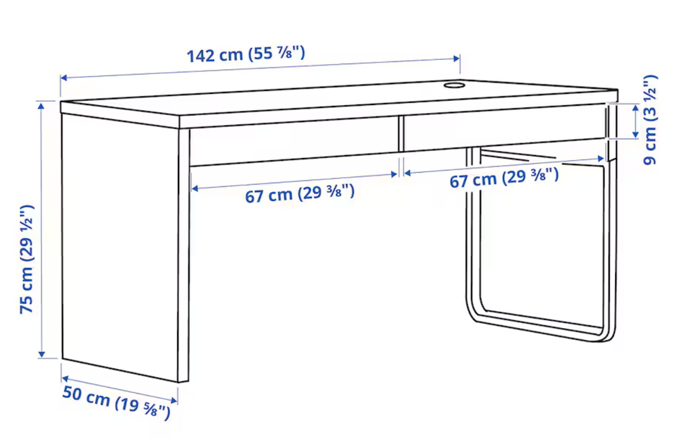 Skrive-/computerbord IKEA  b: