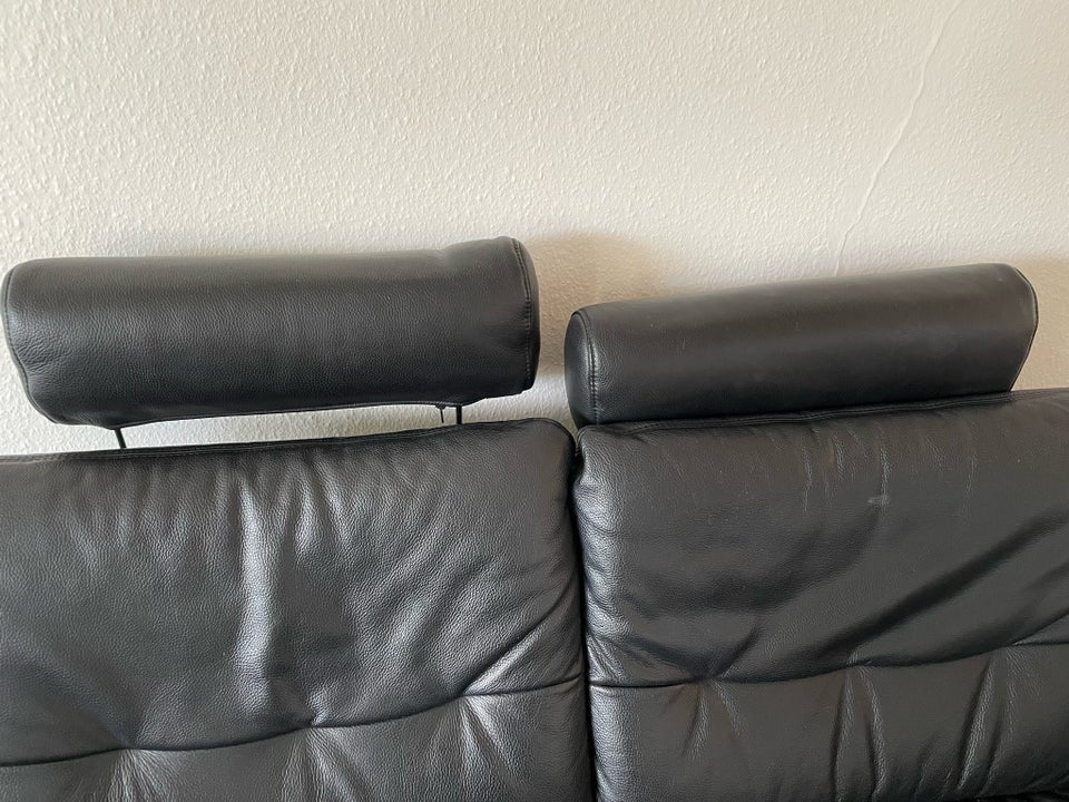 Sofa, læder, 3 pers.