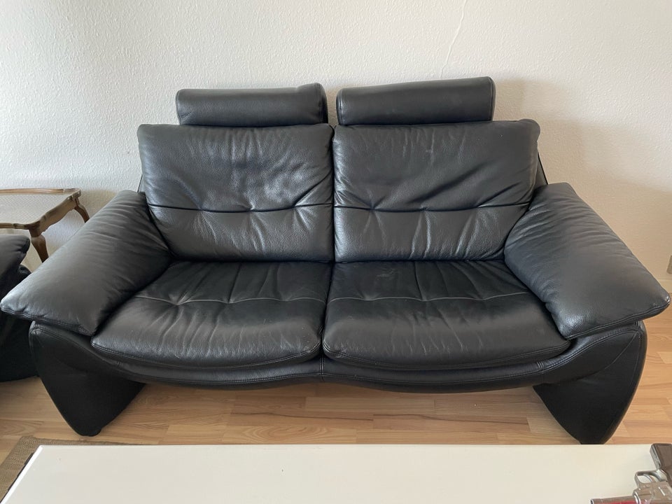 Sofa, læder, 3 pers.