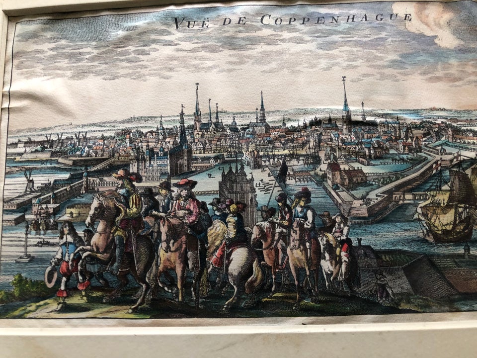 Litografi motiv: København 1670