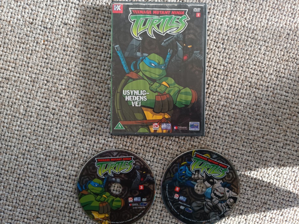 Turtles 3 og 5, DVD, tegnefilm