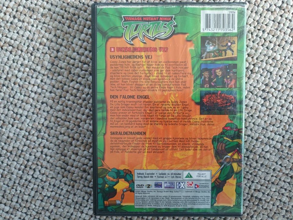 Turtles 3 og 5, DVD, tegnefilm