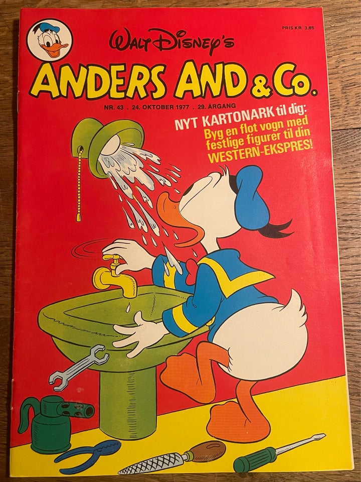 Anders And 1977 nr. 43 inkl. indlæg,