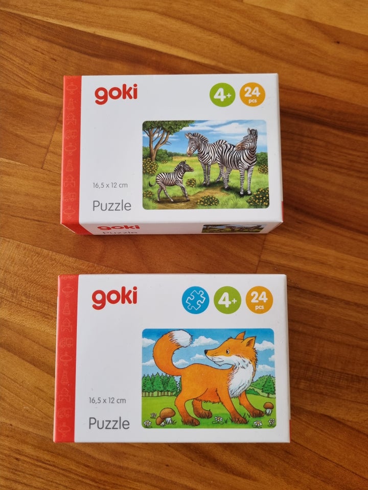 Goki, 2 stk Goki uåbnet, puslespil